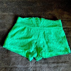 Green shorts